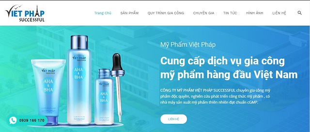 Công ty gia công mỹ phẩm Việt Pháp
